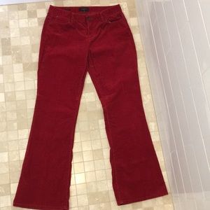 Talbots red corduroy women’s pants. Size 10